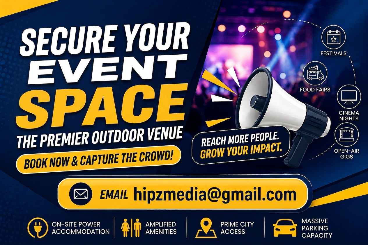 Advertise outdoor venue booking with email contact and event types